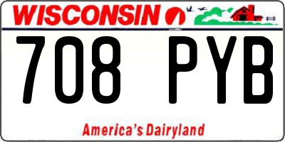 WI license plate 708PYB