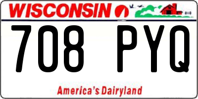 WI license plate 708PYQ