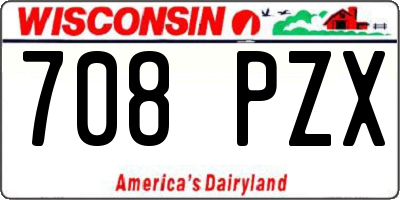 WI license plate 708PZX