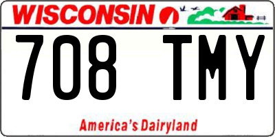 WI license plate 708TMY
