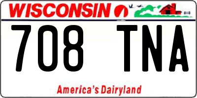 WI license plate 708TNA