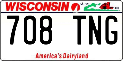 WI license plate 708TNG