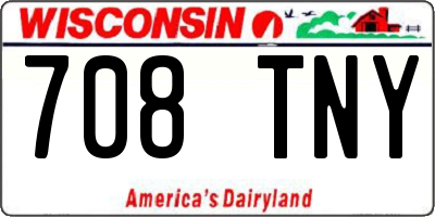WI license plate 708TNY