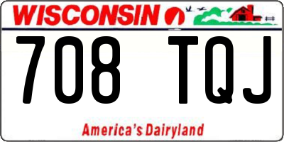WI license plate 708TQJ