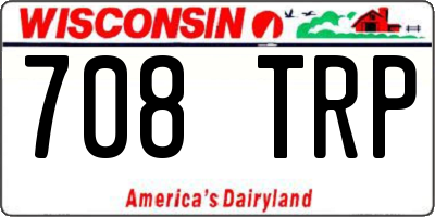 WI license plate 708TRP