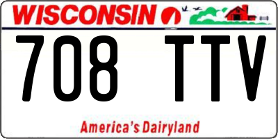 WI license plate 708TTV