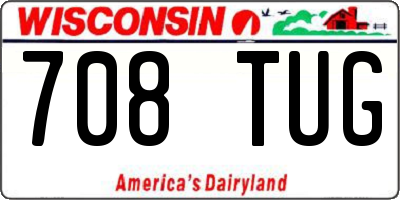 WI license plate 708TUG