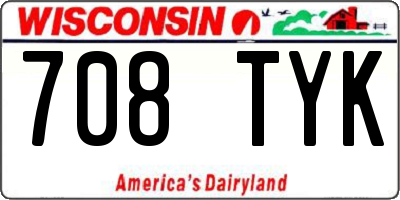 WI license plate 708TYK