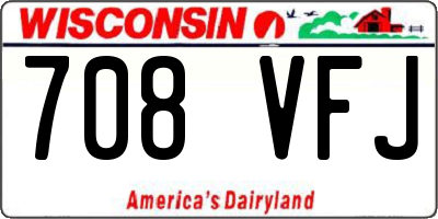 WI license plate 708VFJ
