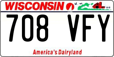WI license plate 708VFY