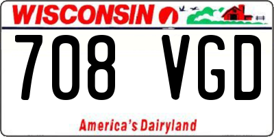 WI license plate 708VGD