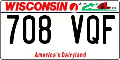 WI license plate 708VQF
