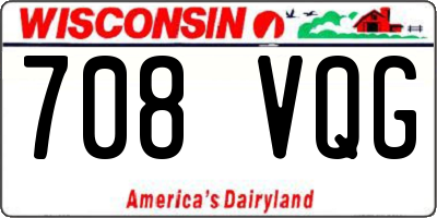 WI license plate 708VQG