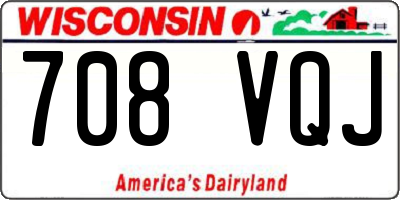 WI license plate 708VQJ