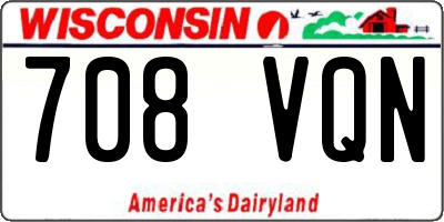 WI license plate 708VQN