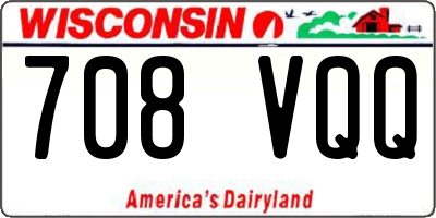 WI license plate 708VQQ