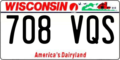 WI license plate 708VQS