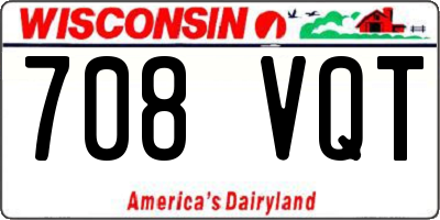 WI license plate 708VQT