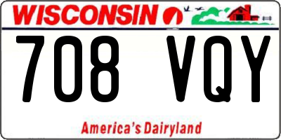 WI license plate 708VQY