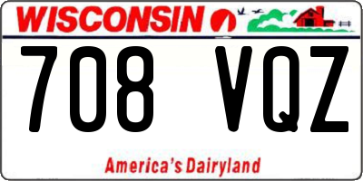 WI license plate 708VQZ