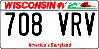 WI license plate 708VRV