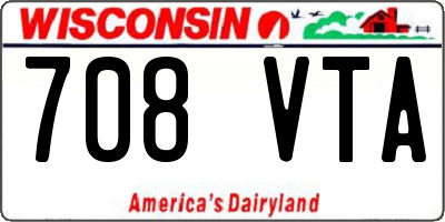 WI license plate 708VTA