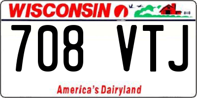 WI license plate 708VTJ