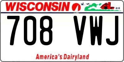 WI license plate 708VWJ