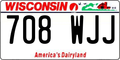 WI license plate 708WJJ