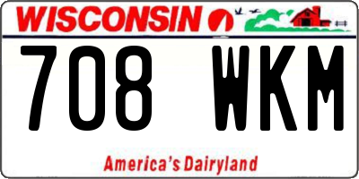 WI license plate 708WKM