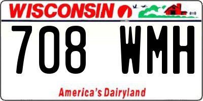 WI license plate 708WMH