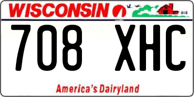 WI license plate 708XHC