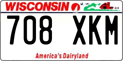 WI license plate 708XKM