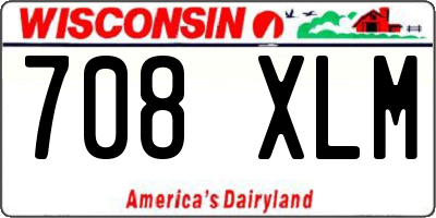 WI license plate 708XLM