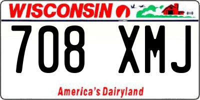 WI license plate 708XMJ