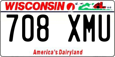 WI license plate 708XMU