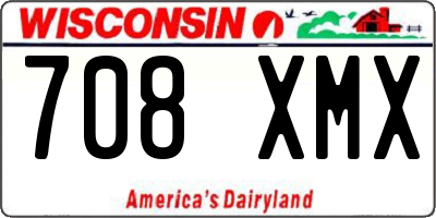 WI license plate 708XMX