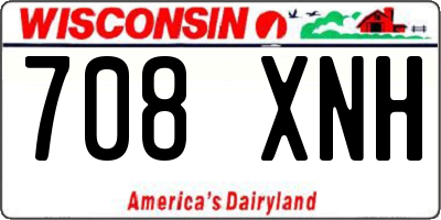WI license plate 708XNH