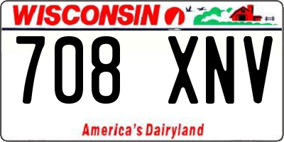 WI license plate 708XNV