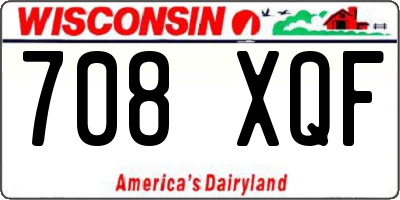 WI license plate 708XQF