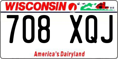 WI license plate 708XQJ
