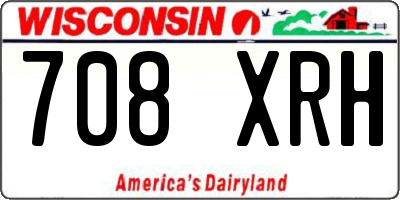 WI license plate 708XRH