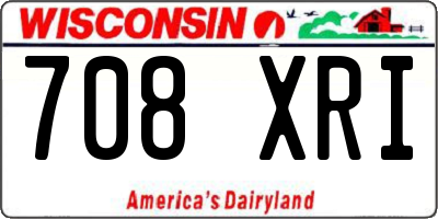 WI license plate 708XRI