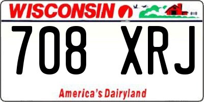 WI license plate 708XRJ