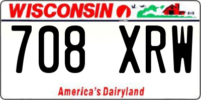 WI license plate 708XRW