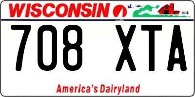 WI license plate 708XTA