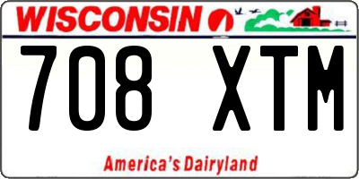WI license plate 708XTM