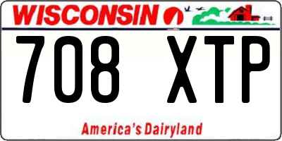 WI license plate 708XTP