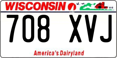 WI license plate 708XVJ