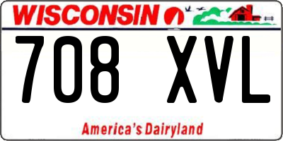 WI license plate 708XVL